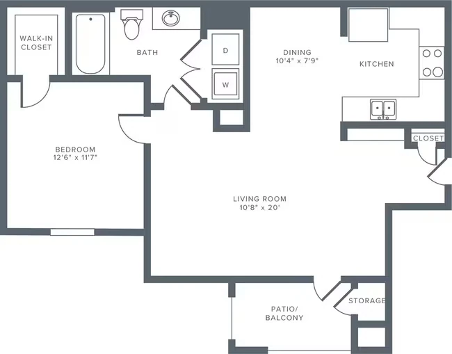 A01 Renovated 11-1134 floor plan